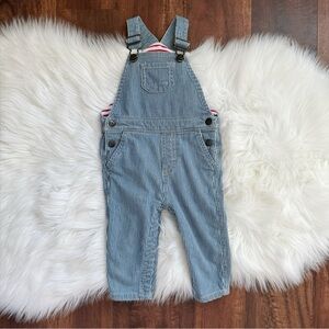 Baby Boden Striped Overalls Dungarees Size 9-12